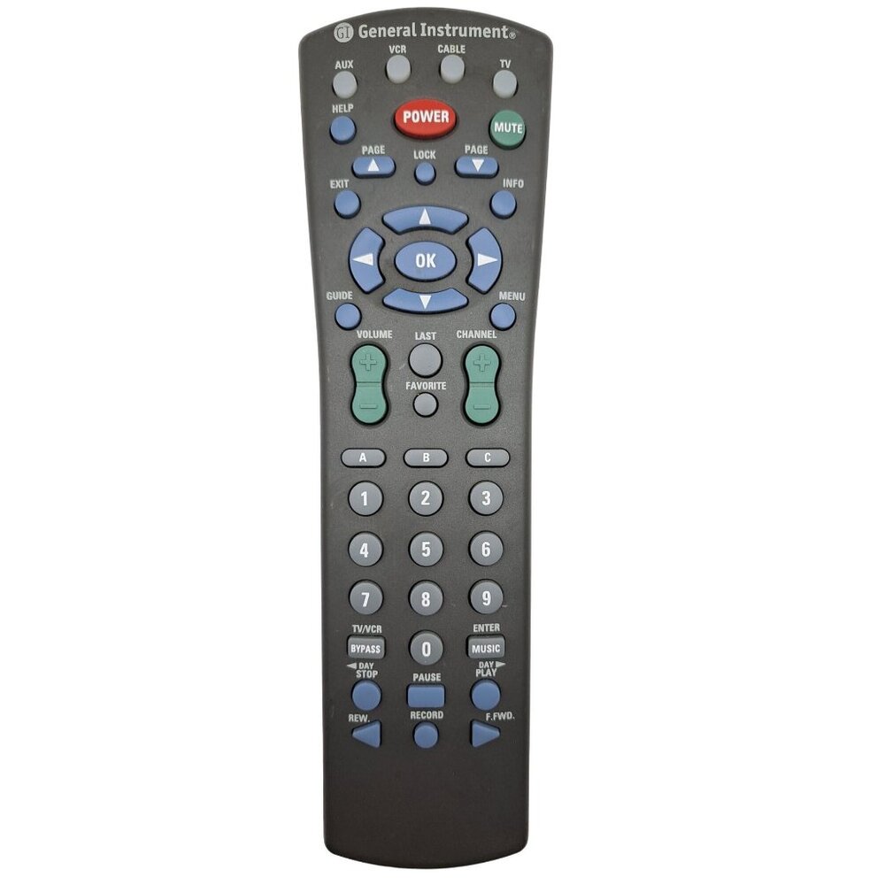 General Instrument Remote Control DRC 400/425 Genuine OEM Tested Works Universal